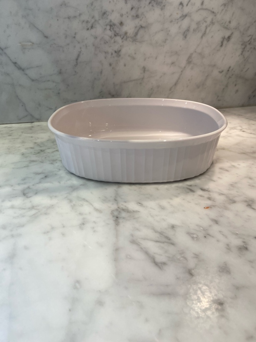 White Ceramic Oval Baking Dish - Home Accents